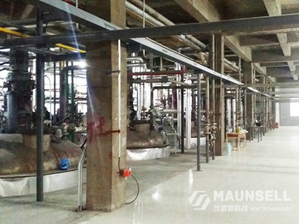 The 2nd floor of sodium hydrosulfite workshop in Shangdong Yiseng Chemicals